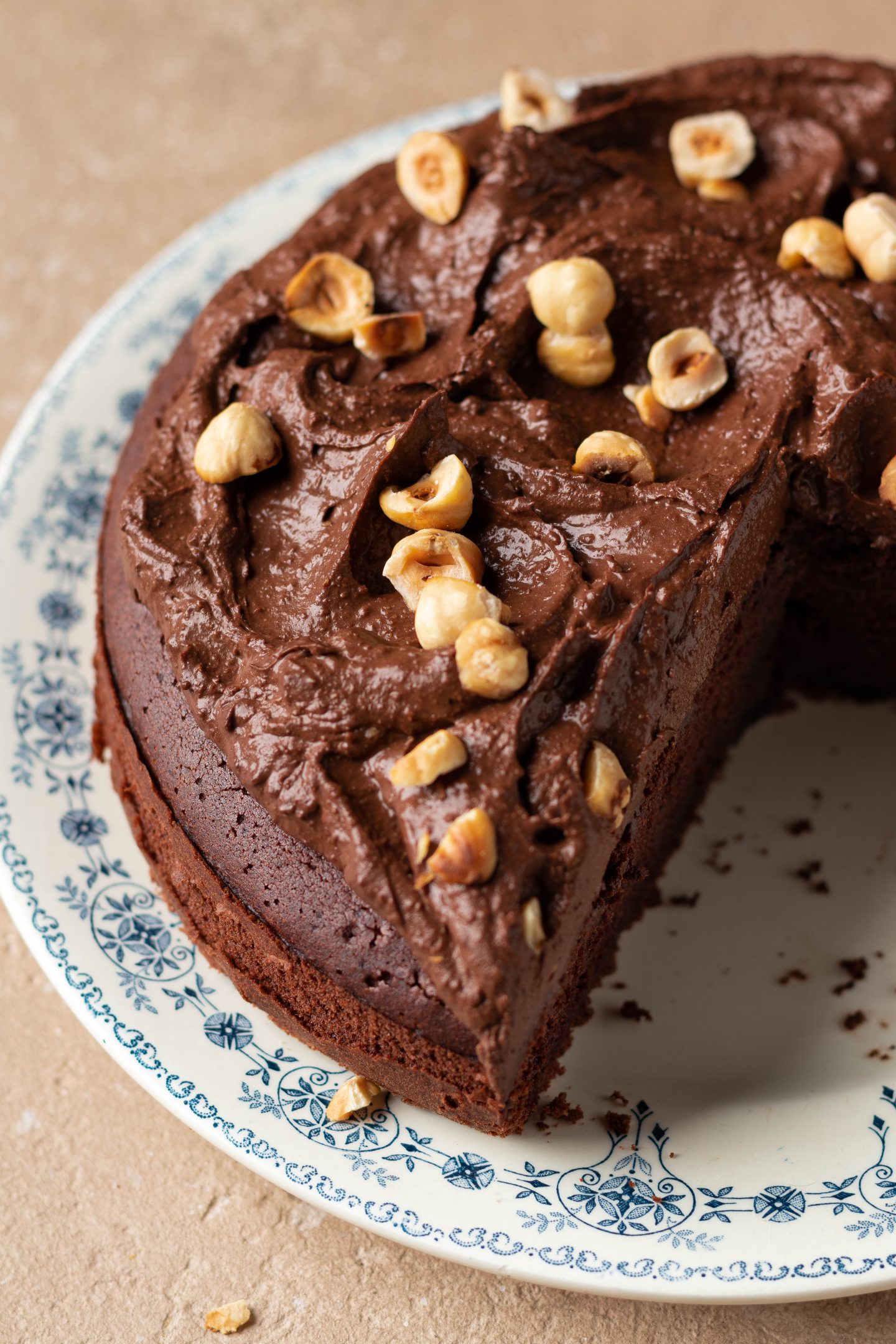 torta soffice al cioccolato con soli albumi