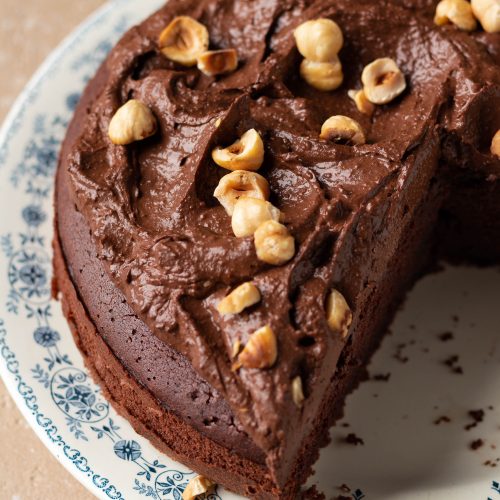 torta soffice al cioccolato con soli albumi