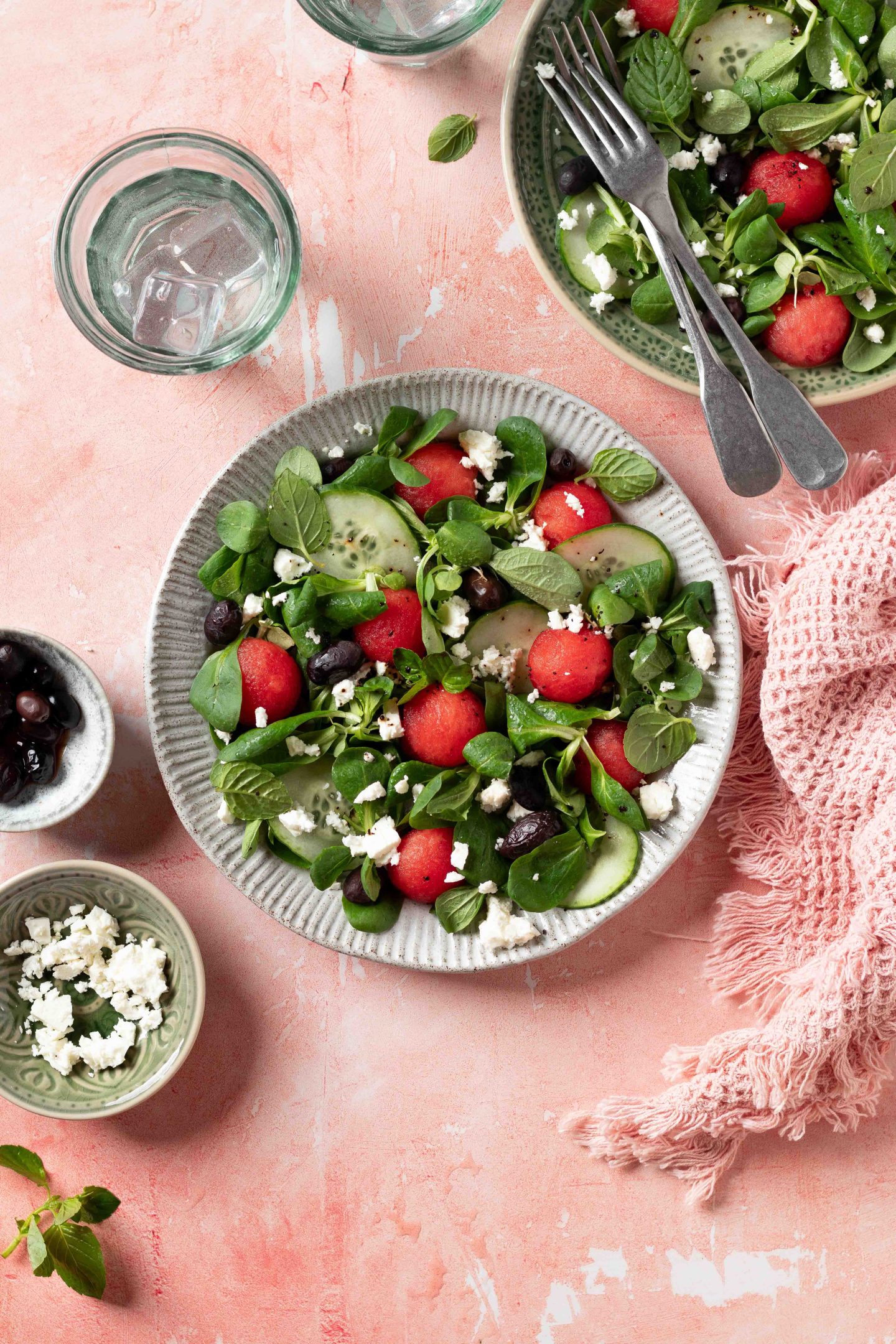 insalata con anguria e feta