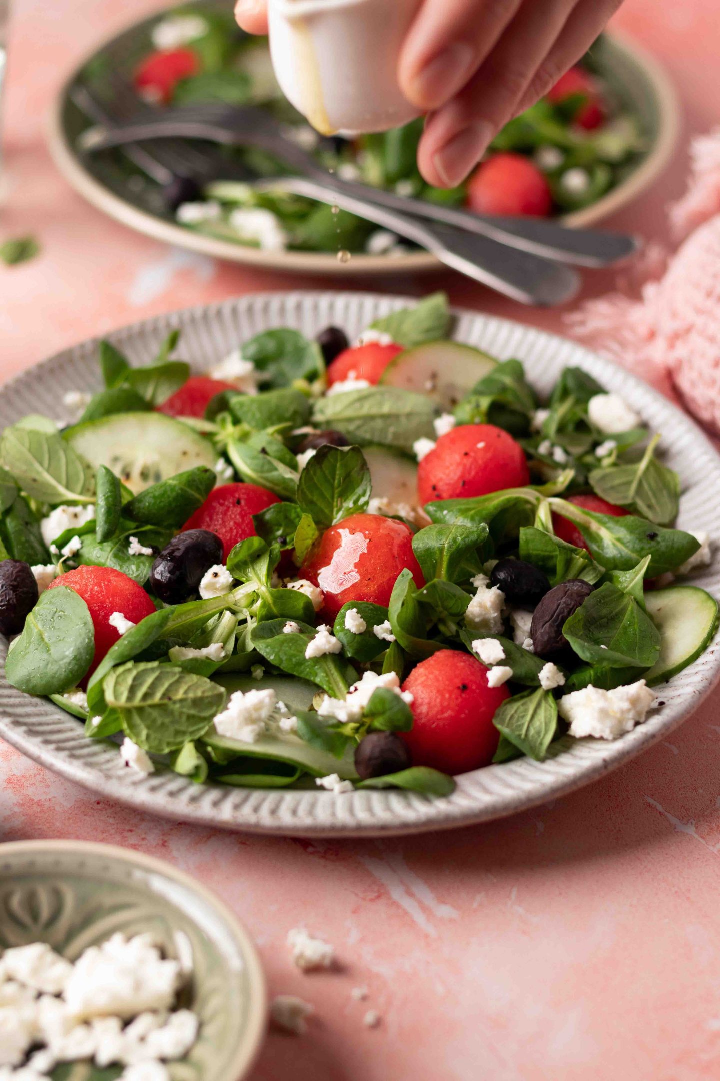 insalata di anguria e feta