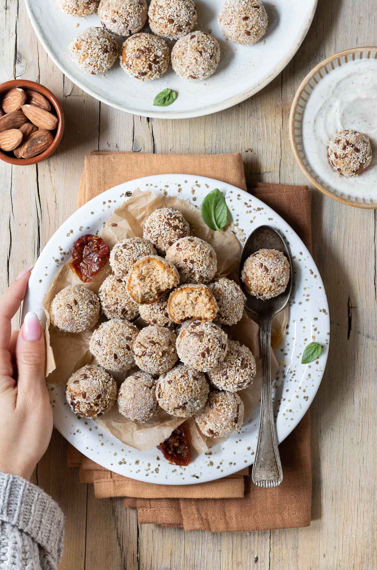Polpette di tofu e mandorle