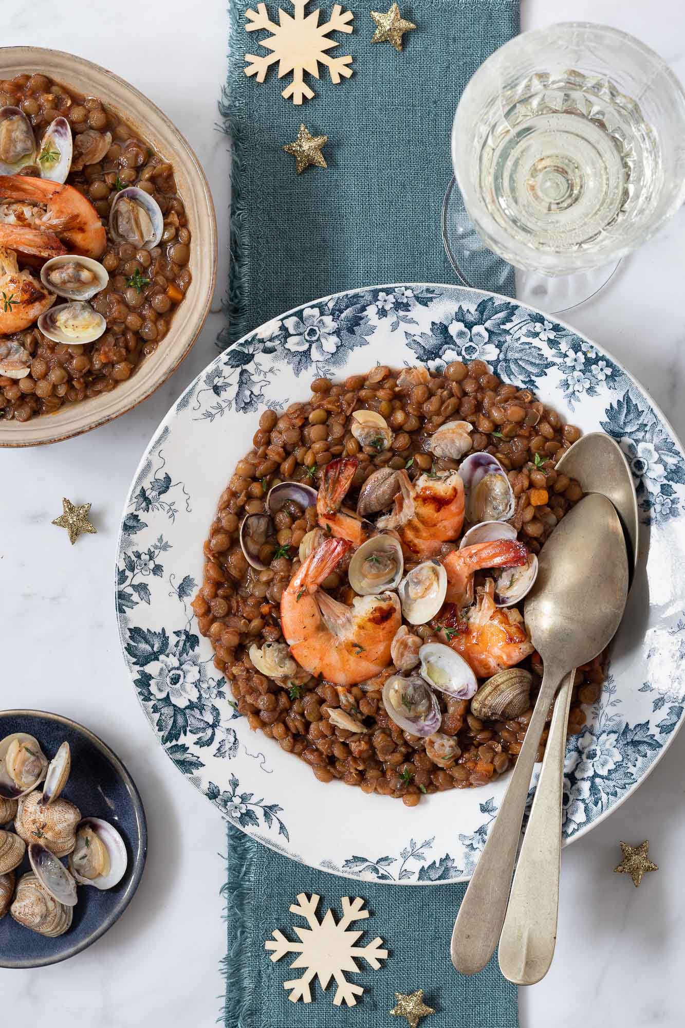 zuppa di lenticchie al profumo di mare