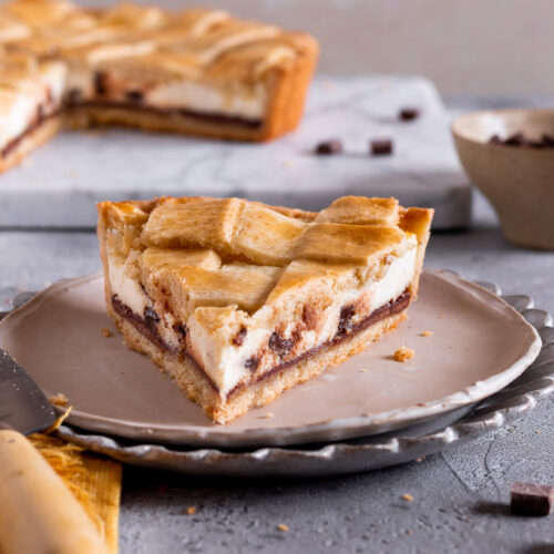 crostata di ricotta e cioccolato