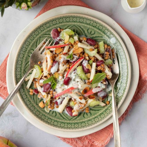 insalata di farro con mele e sedano